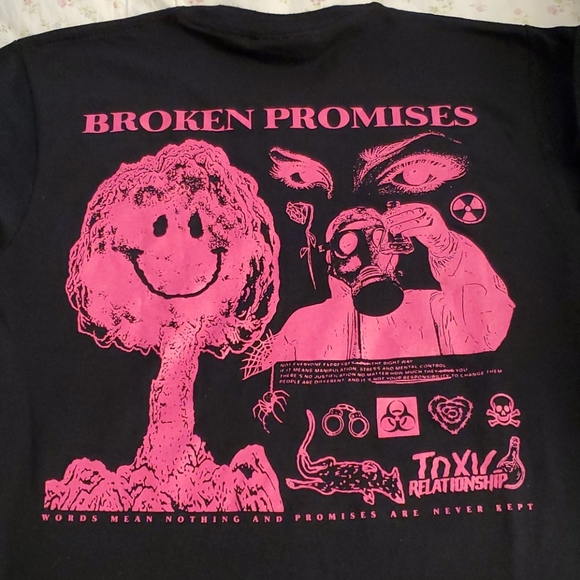 Broken Promises toxic relationship tee - Picture 1 of 6
